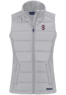 Cutter and Buck Southern Illinois Salukis Womens Charcoal Evoke Vest