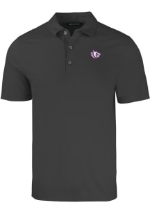 Cutter and Buck TCU Horned Frogs Big and Tall Black Forge Big and Tall Golf Shirt