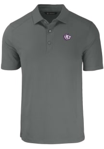 Cutter and Buck TCU Horned Frogs Big and Tall Grey Forge Big and Tall Golf Shirt