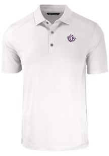 Cutter and Buck TCU Horned Frogs Big and Tall White Forge Big and Tall Golf Shirt