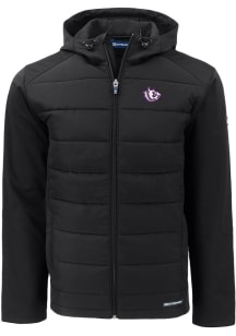 Cutter and Buck TCU Horned Frogs Mens Black Vault Evoke Hood Big and Tall Lined Jacket