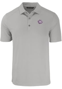 Cutter and Buck TCU Horned Frogs Mens Grey Forge Short Sleeve Polo