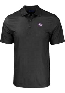 Cutter and Buck TCU Horned Frogs Mens Black Pike Eco Geo Print Short Sleeve Polo