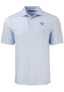 Cutter and Buck Jacksonville Jaguars Mens Blue Mono Pike Diamond Dot Short Sleeve Polo