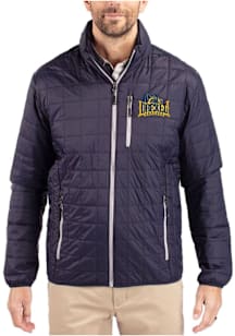 Navy Blue Drexel Dragons Cutter and Buck Mens Rainier PrimaLoft Big and Tall Lined Jacket