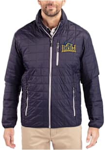 Mens Drexel Dragons Navy Blue Cutter and Buck Rainier PrimaLoft Filled Jacket