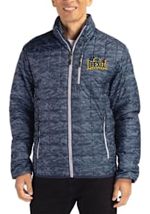 Mens Drexel Dragons Navy Blue Cutter and Buck Rainier PrimaLoft Printed Filled Jacket