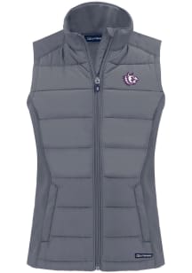 Cutter and Buck TCU Horned Frogs Womens Grey Evoke Vest