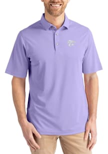 Cutter and Buck K-State Wildcats Mens Pink Virtue Eco Pique Short Sleeve Polo