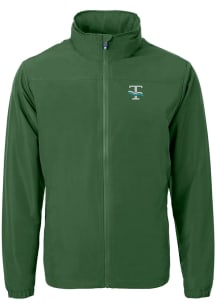 Cutter and Buck Tulane Green Wave Mens Green Charter Eco Light Weight Jacket