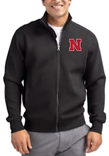 Cutter and Buck Nebraska Cornhuskers Mens Black Roam Big and Tall Light Weight Jacket