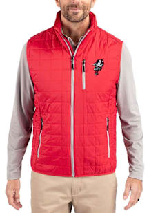 Cutter and Buck Ohio State Buckeyes Big and Tall Red Vintage Rainier PrimaLoft Mens Vest