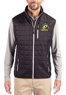 Cutter and Buck Oregon Ducks Mens Black Rainier PrimaLoft Sleeveless Jacket