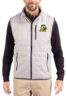 Cutter and Buck Oregon Ducks Mens Grey Rainier PrimaLoft Sleeveless Jacket