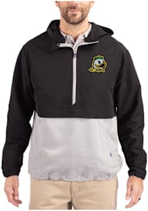 Cutter and Buck Oregon Ducks Mens Black Charter Eco Pullover Jackets