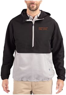 Cutter and Buck Pacific Tigers Mens Black Charter Eco Pullover Jackets