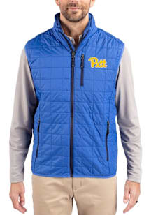 Mens Pitt Panthers Blue Cutter and Buck Rainier PrimaLoft Vest