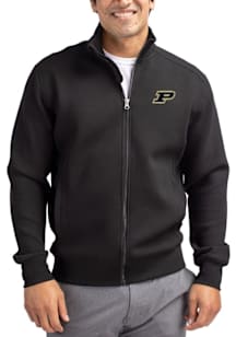 Black Purdue Boilermakers Cutter and Buck Mens Roam Big and Tall Light Weight Jacket