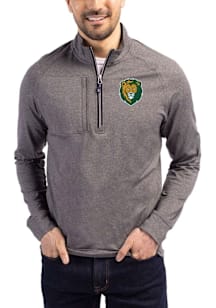 Cutter and Buck Southeastern Louisiana Lions Mens Black Adapt Eco Long Sleeve Qtr Zip Pullover
