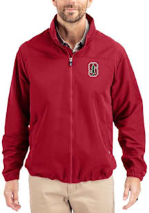 Cutter and Buck Stanford Cardinal Mens Cardinal Charter Eco Light Weight Jacket