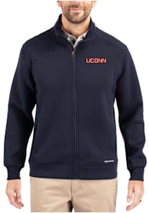 Cutter and Buck UConn Huskies Mens Navy Blue Roam Big and Tall Light Weight Jacket