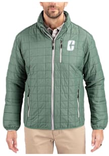 Cutter and Buck UNCC 49ers Mens Green Rainier PrimaLoft Filled Jacket