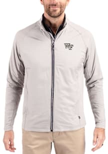 Cutter and Buck Wake Forest Demon Deacons Mens Grey Adapt Eco Light Weight Jacket