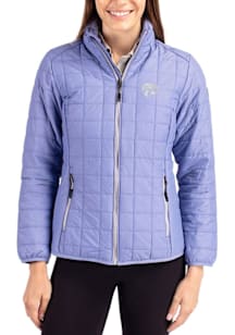 Womens K-State Wildcats Lavender Cutter and Buck Rainier PrimaLoft Filled Jacket
