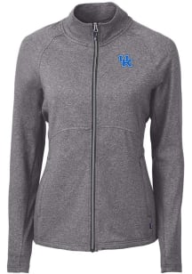 Cutter and Buck Kentucky Wildcats Womens Black Adapt Eco Knit Light Weight Jacket
