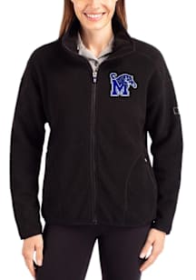 Cutter and Buck Memphis Tigers Womens Black Cascade Sherpa Long Sleeve Full Zip Jacket
