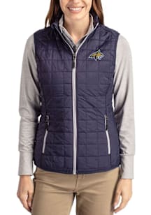 Cutter and Buck Montana State Bobcats Womens Navy Blue Rainier PrimaLoft Vest
