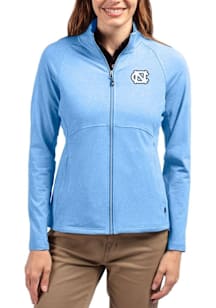 Cutter and Buck North Carolina Tar Heels Womens Blue Adapt Eco Knit Light Weight Jacket