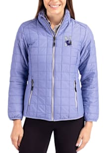 Cutter and Buck Northwestern Wildcats Womens Lavender Rainier PrimaLoft Filled Jacket