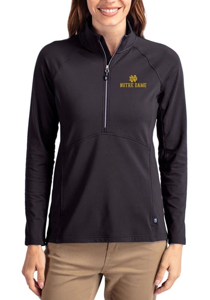 Notre Dame Fighting Irish Cutter and Buck Womens BLACK Adapt Eco