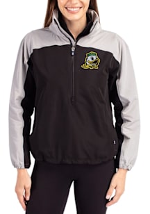 Cutter and Buck Oregon Ducks Womens Black Charter Eco Pullover