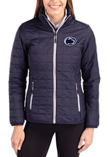 Cutter and Buck Penn State Nittany Lions Womens Navy Blue Rainier PrimaLoft Filled Jacket