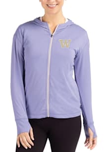 Cutter and Buck Washington Huskies Womens Pink Daybreak Light Weight Jacket