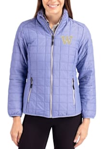 Womens Washington Huskies Lavender Cutter and Buck Rainier PrimaLoft Filled Jacket
