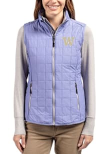 Cutter and Buck Washington Huskies Womens Lavender Rainier PrimaLoft Vest