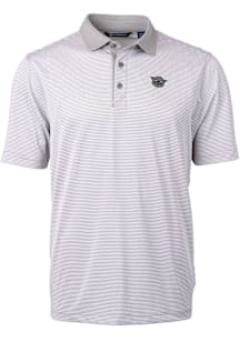 Cutter and Buck Cincinnati Bearcats Grey Vault Virtue Eco Pique Micro Stripe Big and Tall Polo