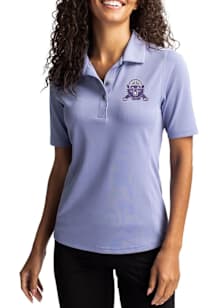 Cutter and Buck Northwestern Wildcats Womens Pink Vault Virtue Eco Pique Short Sleeve Polo Shirt