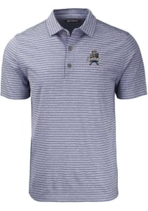 Cutter and Buck Utah State Aggies Navy Blue Forge Heather Stripe Big and Tall Polo