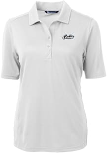 Cutter and Buck UCF Knights Womens White Citronaut Vault Virtue Eco Pique Short Sleeve Polo Shirt