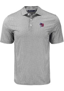 Cutter and Buck Buffalo Bisons Black Pike Diamond Dot Big and Tall Polo