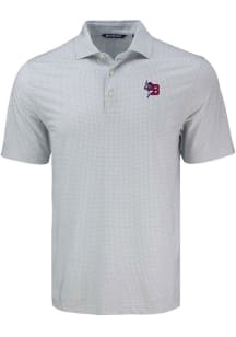 Cutter and Buck Buffalo Bisons Grey Pike Diamond Dot Big and Tall Polo