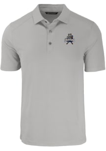 Cutter and Buck Utah State Aggies Mens Grey Forge Short Sleeve Polo