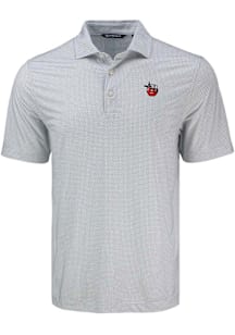 Cutter and Buck Fort Wayne TinCaps Grey Pike Diamond Dot Big and Tall Polo