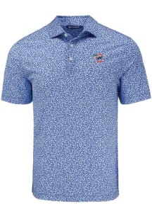 Cutter and Buck Iowa Cubs Blue Pike Flora Big and Tall Polo