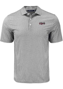 Cutter and Buck Lansing Lugnuts Black Pike Diamond Dot Big and Tall Polo