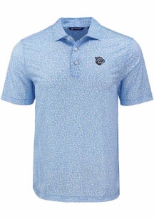 Cutter and Buck Lehigh Valley Ironpigs Blue Pike Flora Big and Tall Polo